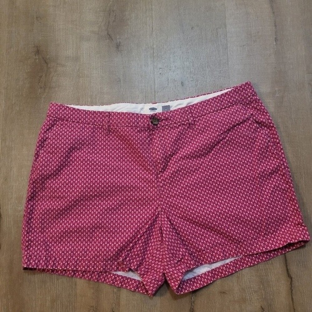 Pink Shorts with Floral Design Size 14
